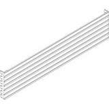 MTS-I Quick Ship Multi-Rail Bin Holder Standard 34"L, Sky Blue redirect to product page